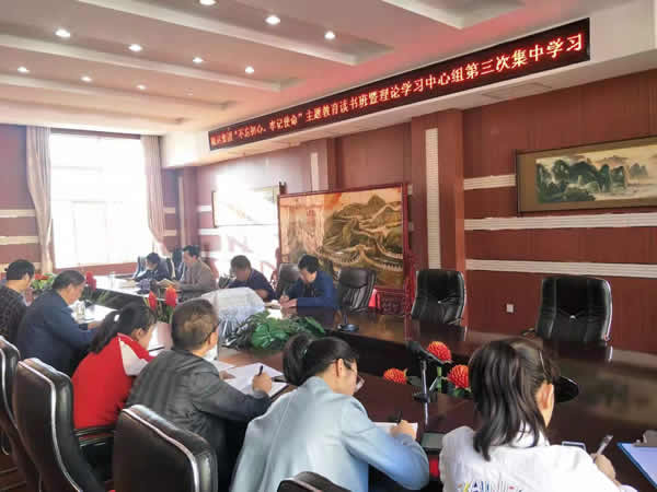 隴運集團(tuán)公司召開“不忘初心、牢記使命”主題教育讀書班暨理論學(xué)習(xí)中心組第三次、第四次集中學(xué)習(xí)會議