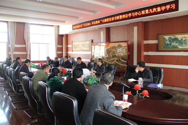 隴運集團公司黨委召開“不忘初心、牢記使命”主題教育讀書班暨理論學(xué)習(xí)中心組第九次集中學(xué)習(xí)（擴大）會議