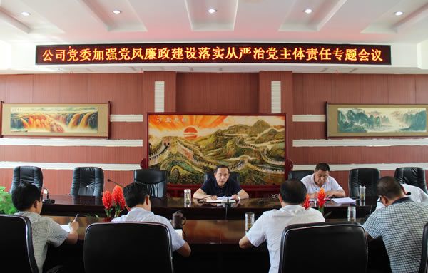 隴運(yùn)集團(tuán)公司黨委召開加強(qiáng)黨風(fēng)廉政建設(shè)，全面從嚴(yán)治黨落實(shí)主體責(zé)任