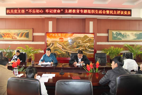 隴運(yùn)集團(tuán)公司機(jī)關(guān)黨支部召開“不忘初心、牢記使命”主題教育專題